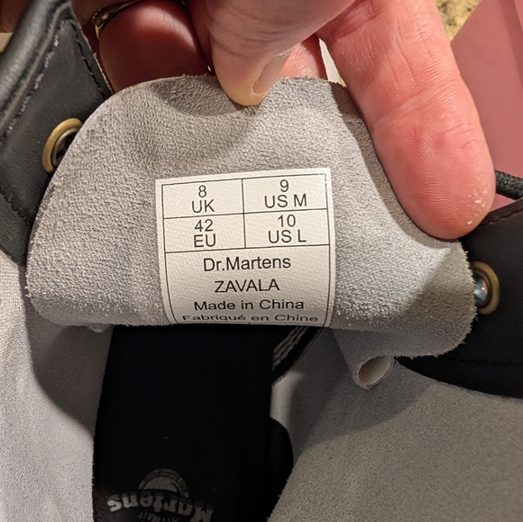 Dr Martens White Lace-Up  Boots with Black Trim Women 10 Men's 9 Air Wair - Picture 6 of 7